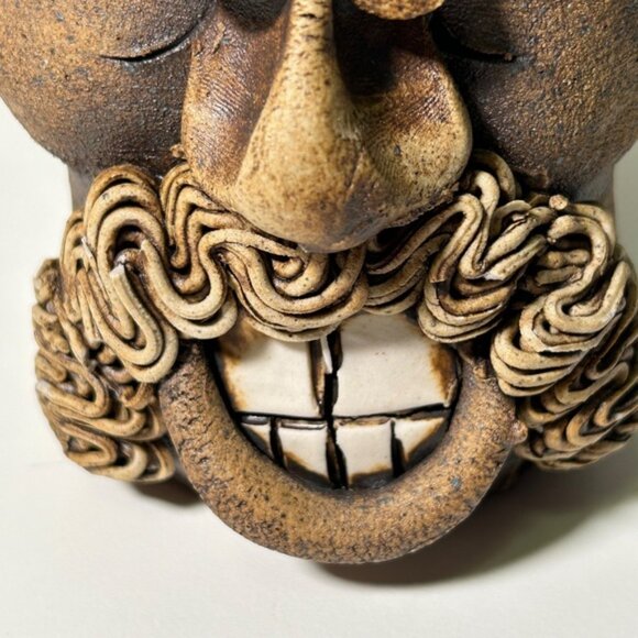 Vintage 1970s McGillivray Ugly Face Mug  Handsome Motache Great Teeth Signed - Picture 5 of 10